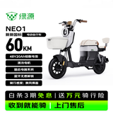 绿源（Luyuan）电动自行车Neo1新新国标全国可上牌【4块电池】LED大灯家用电动车液冷电机保十年电瓶车 纳米黑