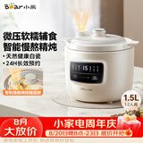小熊（Bear）电炖锅 电炖盅 煲汤锅炖汤锅 婴儿辅食锅煮粥锅熬粥宝宝炖盅养生小型1-2人煮粥神器DDG-H15Z6 1.5L