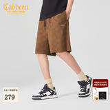 卡宾（CABBEEN）【棋盘格提花】宽松休闲短裤男2024夏新款潮牌运动五 咖啡色65 S (165) 46