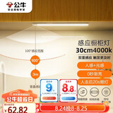 公牛（BULL）感应橱柜灯衣柜灯LED人感光感磁吸 卧室床沿玄关小夜灯30CM4000K