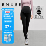 嫚熙（EMXEE）孕妇打底裤春秋季加厚保暖九分大码外穿防走光长裤子女运动瑜伽装