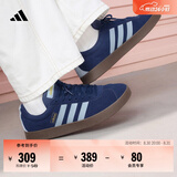 adidas「T头鞋」VL COURT 2.0复古休闲板鞋德训鞋阿迪达斯轻运动   深蓝/浅蓝/树脂黄 (推荐女生选小半码)   38