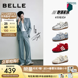 百丽（Belle）张凌赫章若楠同款方程式跑道赛车鞋薄款女鞋德训鞋预售 复古银+3CM【张凌赫/张月同款】 38 (240mm)