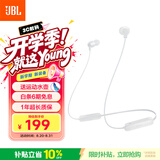 JBLTUNE135BT蓝牙无线耳机 颈挂式运动耳机 无线立体声耳机适用 苹果耳机 白色
