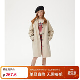 ELLE KIDS法式时尚风衣】春秋款女童女式夹克大童中长款百搭时尚风衣外套