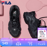 斐乐猫爪4代|FILA老爹鞋男鞋女鞋夏季透气出片运动鞋增高休闲鞋 猫爪四代-黑BK 36.5