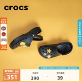 CROCS卡骆驰贝雅洞洞鞋轻便百搭男鞋一脚蹬洞洞鞋女拖鞋休闲鞋|10126 黑色-001(含智必星)【现货】 40 (250mm)
