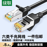 绿联六类网线 CAT6类千兆八芯双绞跳线8芯【官方直营】电脑宽带家用工程装修电脑宽带监控网线 六类纯铜圆线【纯铜圆线款】 2米