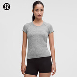 lululemon丨Swiftly™ Tech 女士运动短袖 T 恤 2.0 *Race LW3FQHS 石板灰/白 XS /4