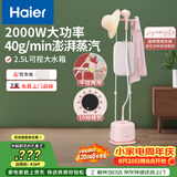 海尔（Haier）立式挂烫机35g蒸汽量2.5L水箱双杆家用手持熨斗烫衣服带板大功率平挂两用多功能蒸气熨烫机GS2408