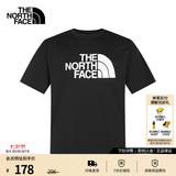北面（The North Face）【经典款】短袖T恤男宽松棉质半袖户外休闲舒适透气春夏上新款 黑色 2XL /185