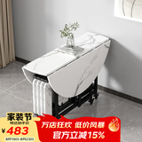 SOFS圆形折叠餐桌椅组合家用小户型多功能伸缩吃饭桌折叠桌简易大圆桌 【单桌】1.2米(不含椅) 6-8人