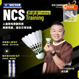 威克多（VICTOR）胜利羽毛球NCS新碳音TRAIN人造球真实球感训练耐打室外防风12只装