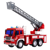 文艺大号儿童玩具车模型惯性消防车云梯车汽车模型仿真救火车男孩子 消防车云梯车