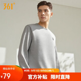361°卫衣男装秋冬季长袖运动服休闲跑步圆领宽松上衣服652334801D-2