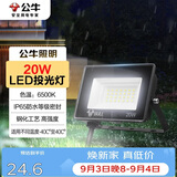 公牛（BULL）LED投光灯户外庭院工厂园林灯露营灯 IP65防水等级20W-6500K白光