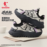 乔丹硬糖皮面防水休闲鞋厚底增高复古老爹鞋女鞋