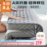 无印良品A类立体针织床褥床垫遮盖物1.5*2米卧室家用可折叠防滑褥子