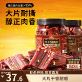 三只松鼠风干猪肉片250g香辣味休闲零食肉脯罐装小吃耐嚼充饥高蛋白