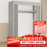 蜗家衣柜简易衣柜金属隔层布衣柜出租房卧室衣柜学生柜子宿舍家用衣橱