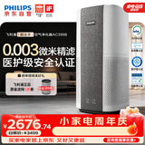 飞利浦（PHILIPS）【0.003微米精滤】空气净化器孕妇婴儿专用新房除甲醛除二手烟味螨尘病毒细菌花粉过敏原AC3998