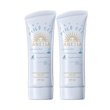 安热沙（Anessa）儿童防晒啫喱SPF35+大蓝管晒倍呵防晒霜90g*2支