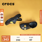 CROCS卡骆驰洞洞鞋贝雅洞洞鞋轻便运动鞋耐磨一脚蹬拖鞋休闲鞋|10126 黑色-001(含智必星)【现货】 45 (290mm)