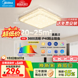美的（Midea）LED吸顶灯60W无极智控现代轻奢仿水晶方灯【一价全包】
