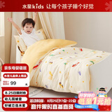 水星儿童（MERCURY Kids）水星家纺 幼儿园全棉抗菌四季被套(乐宝黄/汽车)120cm×150cmA类