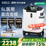 氧精灵5L升制氧机静音省电家用吸氧机老人医用级氧气机变频雾化国家补贴
