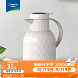 乐唯诗（LOVWISH）保温壶温显家用保温壶大容量玻璃智能温度显示开热水暖水瓶小暖壶 钻纹保温壶【温显款】荔枝白1L
