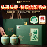 贡苑头采特级信阳毛尖350g 高档陶瓷茶叶礼盒装2026新绿茶中秋送领导