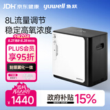 鱼跃家用制氧机8L可调保健孕妇94%氧浓度雾化触屏遥控YU360S