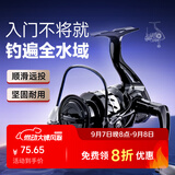汉鼎鱼线轮纺车轮渔轮远投金属海杆路亚矶竿微物鱼轮 2代(黑)4000型