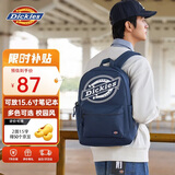 Dickies双肩背大学生通勤书包大容量初高中男电脑包旅行包2026新款海军蓝