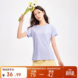 361°t恤衫女夏季新款潮流休闲宽松运动正肩上衣服短袖女装662629106-3