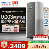 飞利浦（PHILIPS）【0.003微米精滤】空气净化器孕妇婴儿专用新房除甲醛除二手烟味螨尘病毒细菌花粉过敏原AC3998
