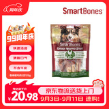 SMARTBONES狗零食磨牙棒洁齿骨 鸡肉干缠鸡肉卷棒【中大犬】5支装 125g
