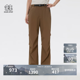 KOLON SPORT/可隆软壳长裤 男女同款户外露营机能防泼水耐磨直筒工装裤 LULP5MT566-DN 深棕色 S 165/74A