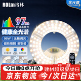 洛林（ROLin）led吸顶灯芯替换灯芯led灯盘磁吸全光谱高显替换灯条带遥控96W