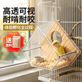 捕渔达人高透亚克力鹦鹉繁殖箱虎皮牡丹玄凤秋冬窝鸟窝鸟笼孵化保暖繁殖盒
