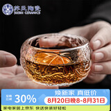 苏氏陶瓷琉璃主人杯功夫茶杯玻璃品茗杯耐高温加厚茶杯透明莲花杯
