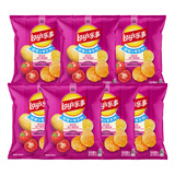 乐事（Lay's）薯片墨西哥鸡汁番茄味 135克*7包休闲零食膨化食品