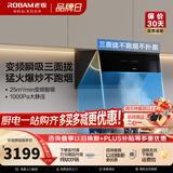 老板油烟机28X6ST变频油烟机25风量抽油烟机1000Pa超强静压低噪音挥手感应智能控制家电 变频25风量单油烟机 天然气