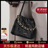 CinvaiKrose【万鹏同款】小c&k包包女包2026新款女士单肩斜挎水桶包生日礼物 黑色Black【送女友老婆女生礼物走心】