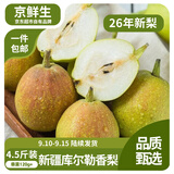 京鲜生[新果]新疆库尔勒香梨 净重4.5斤单果120g+新鲜水果 源头直发包邮