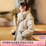 尚都比拉加厚保暖棉服女冬季女装连帽防风棉衣休闲百搭短款面包服棉袄外套