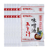 丸三味噌 即食味增汤料 日式火锅料味增汤包料包酱料 海鲜风味底料 寿喜烧关东煮调料 丸三-即食味噌-20g*10