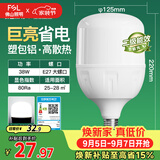 佛山照明大功率LED灯泡38W节能灯具E27螺口6500K白光柱形