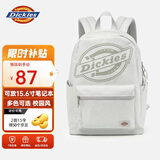 Dickies双肩包女通勤电脑背包大容量旅行包书包初高中生休闲帆布包安静灰